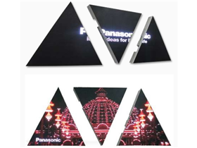 Triangular LED screen